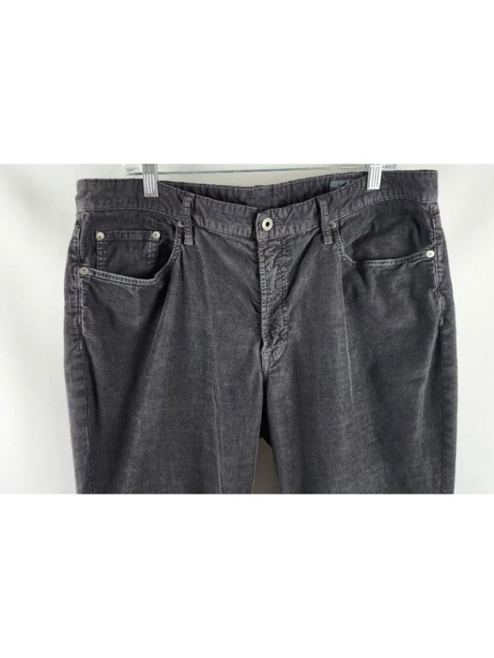 Bonobos Pants Mens 38x32 Corduroy Straight Leg Charcoal Gray